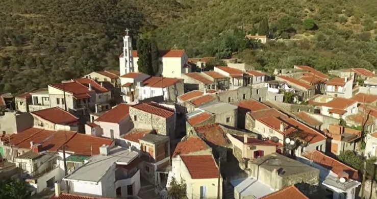H Παρπαριά Χίου από ψηλάH Παρπαριά Χίου από ψηλά